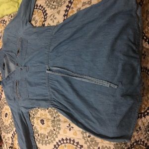 Blue denim dress